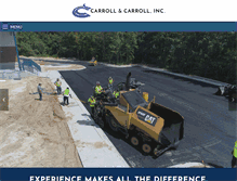 Tablet Screenshot of carrollandcarrollinc.com